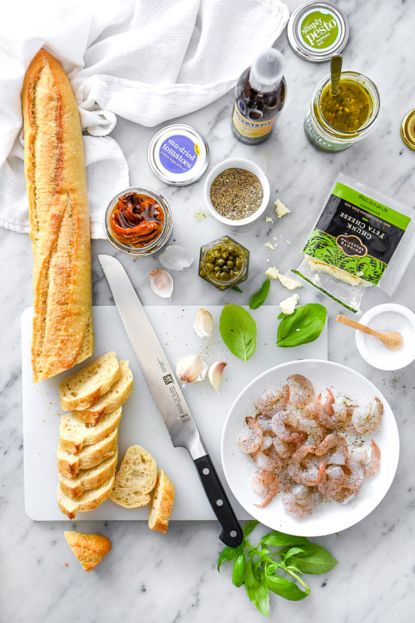 Garlic Shrimp Bruschetta