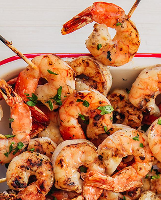 Spicy Garlic Grilled Shrimp