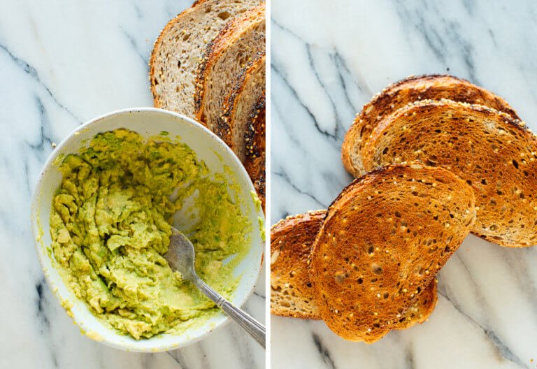 Smashed Avocado Toast With Egg