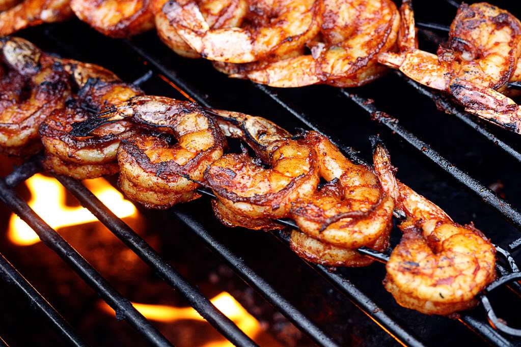 Spicy Garlic Grilled Shrimp