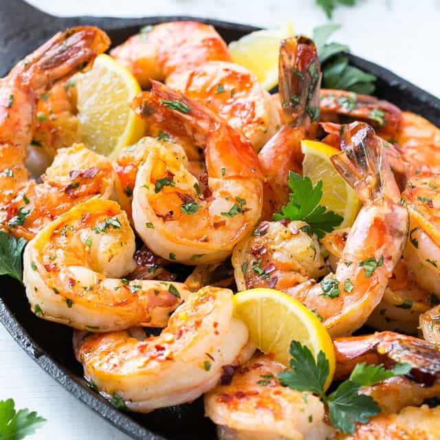 Simple Garlic Shrimp